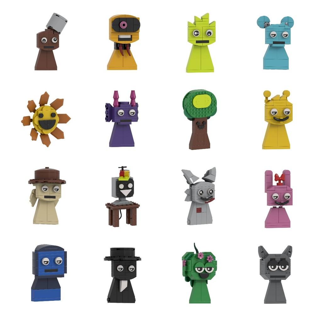 Game Building Sprunki Block Toys Model Cartoon Children Puzzle Figure Dolls