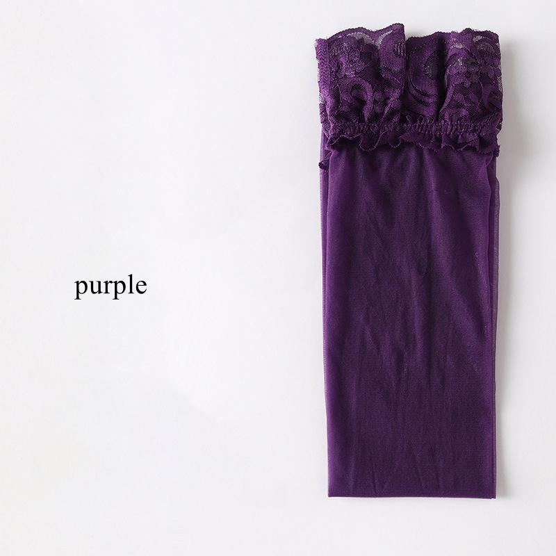 Japanese Princess Lace Socks Women Sexy Ultra Thin Transparent Silk Medias De Mujer Silicone Hold Up Thigh High Stockings