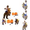 Vielseitiges aufblasbares Pferd und Jockey Kostüm für Erwachsene und Kinder Faschingsspaß
