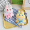 Cute Lace Rabbit Plush Toy Keychain Darling Keyring For Bags And Backpacks