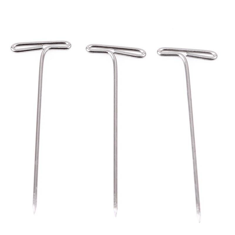 T Pins for Wig on Foam Head Style T Pin Needle Hair Salon Styling Tools