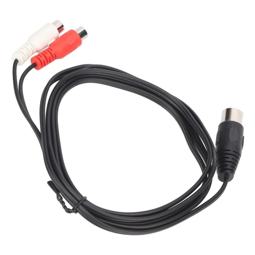 Professional Sound Instrument Cable 1.5m / 4.9ft 8 Pin Male to Female 2RCA  Instrument Connection