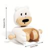 Adorable Cartoon Suction Cup Shower Head Holder Strong, Non Punching, Wall Mounted with Movable Hook for Bathroom Organization