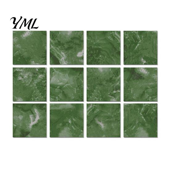 Waterproof Backsplash Decals for Bathroom 12PCS Imitation Marble Pattern Wall Stickers, Self-Adhesive EVA Easy Apply Renovation Sheets Tiles, Scratch