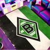 Borussia Mönchengladbach Druckteppich, Waschbarer Bodenläufer, Für Eingangsbereich Studentenwohnheim Waschküche Büro Arbeitszimmer, Heimdekoration Geburtstag Weihnachtsgeschenk