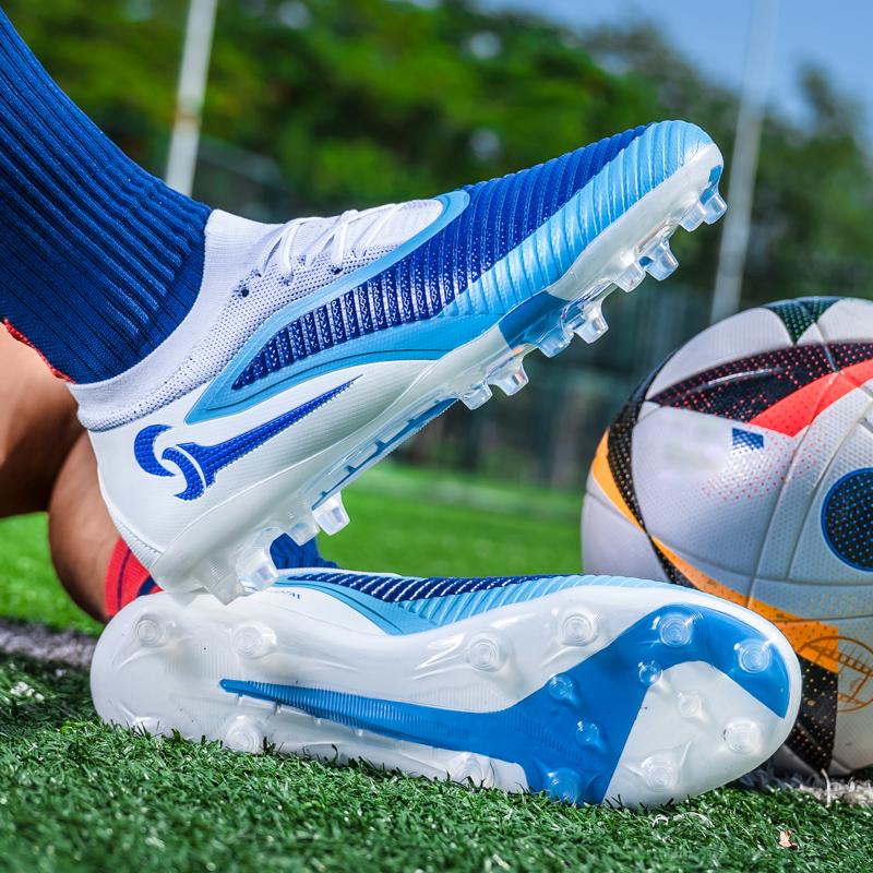 Men  Soccer Shoes Society Cleats Professional Outdoor Football Field Boots Grass Training Football Shoes Long Spikes Sneaker