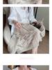 Korean-Style Pearl Sleeve Knit Shawl: Women's Early Autumn Office Cardigan & Two-Way Scarf