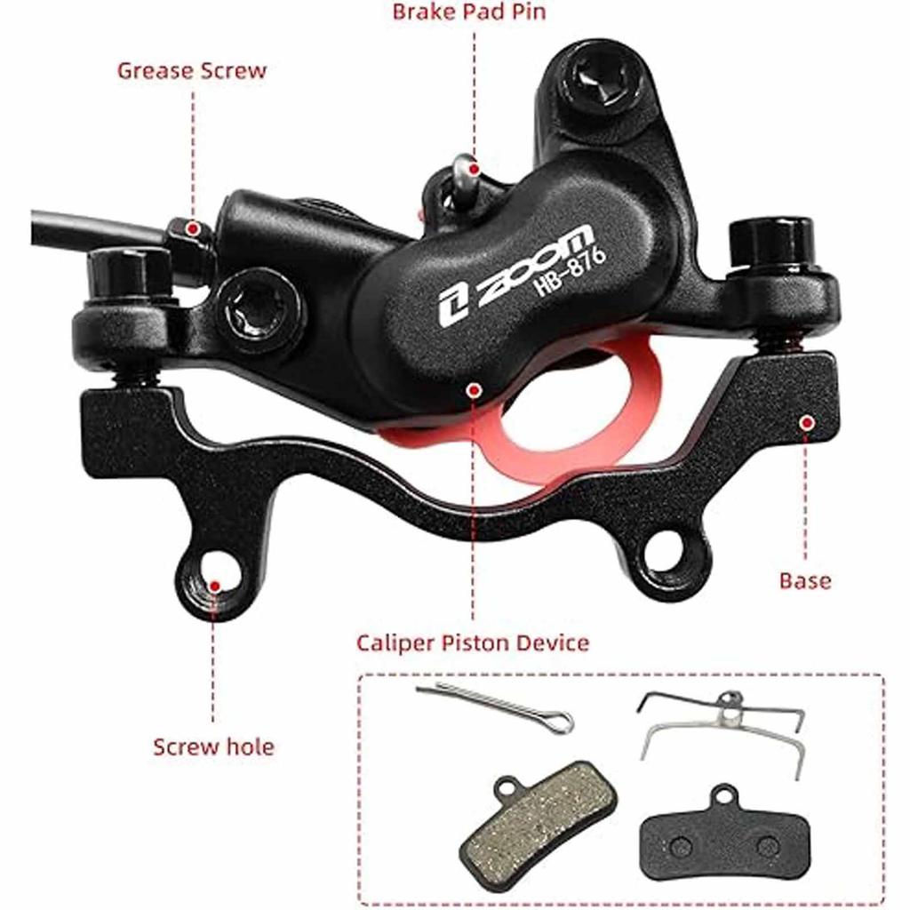 Faltbare Fahrradlenker mit Bremsscheiben - Bremszangen-Kit - Premium Falt-Bremskomponenten & Lenker-Set