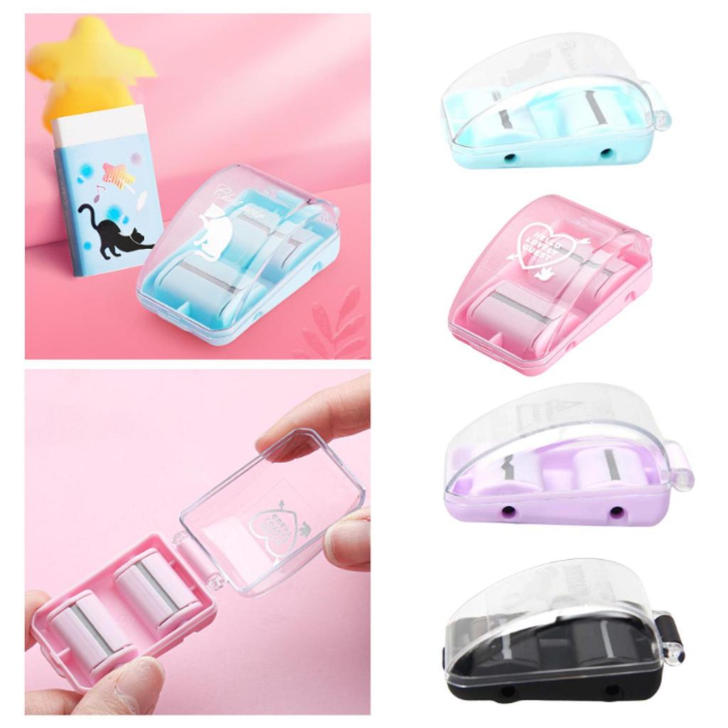 Mini Eraser Crumb Collector Portable Desk Accessory Eraser Debris Collector Pencil Eraser Roller for Boys Girls Sketching