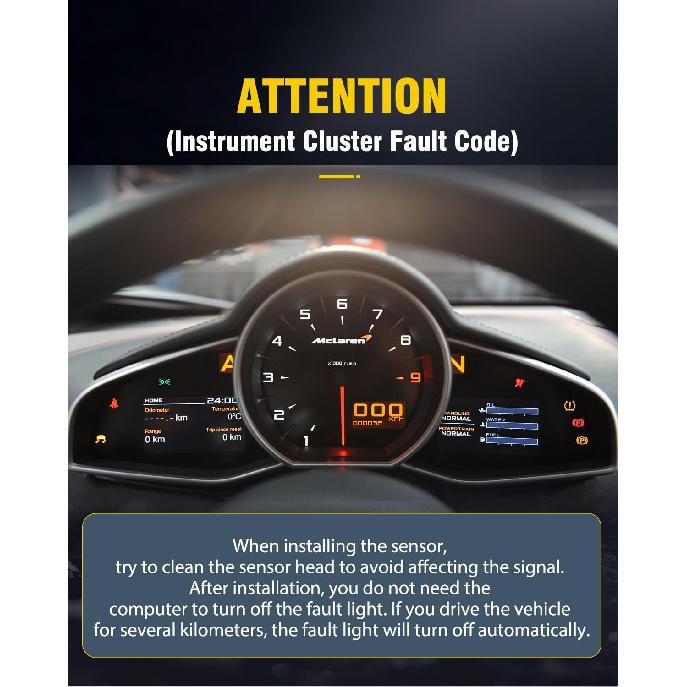 OCPTY ABS Wheel Speed Sensor Compatible for Chevrolet Models - Malibu 2013-2015, Impala 2014-2019, Malibu Limited 2016, Sedan - Front Driver or