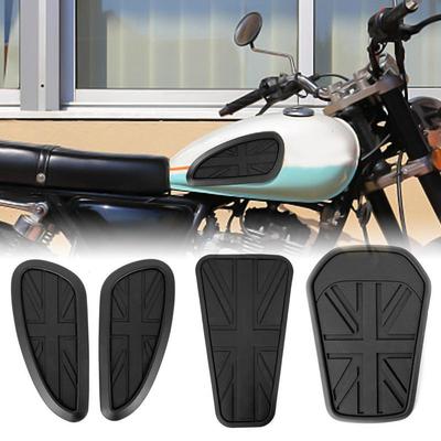 Vintage Motorrad Anti-Rutsch Tankpads Aufkleber Seite Gas Kniegriff Traktionspads Schutz Aufkleber Universal Für Motorrad