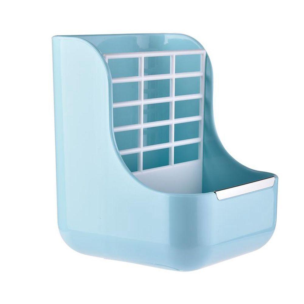 

Кормушка для сена 2 в 1 для кролика, морской свинки, шиншиллы, меньше отходов, стойка для кормления питомца, миска для кормления хомяка, кролика, зоотовары синий