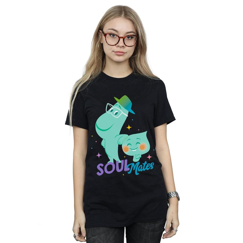 Disney Womens/Ladies Soul Joe And 22 Soulmates Cotton Boyfriend T-Shirt