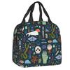 Pattern Insulated Lunch Box for Women Warm Cooler Thermal  Bag Kids School Children Food Picnic Container Tote