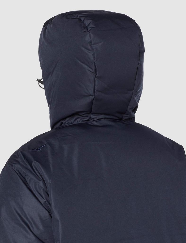 Mizuno Breath Thermo Midweight Down Winter Jacket for Outdoor PANAM Size S To Japanese Size Travel, (Go To) B2JE0580, Navy, (equivalent S)