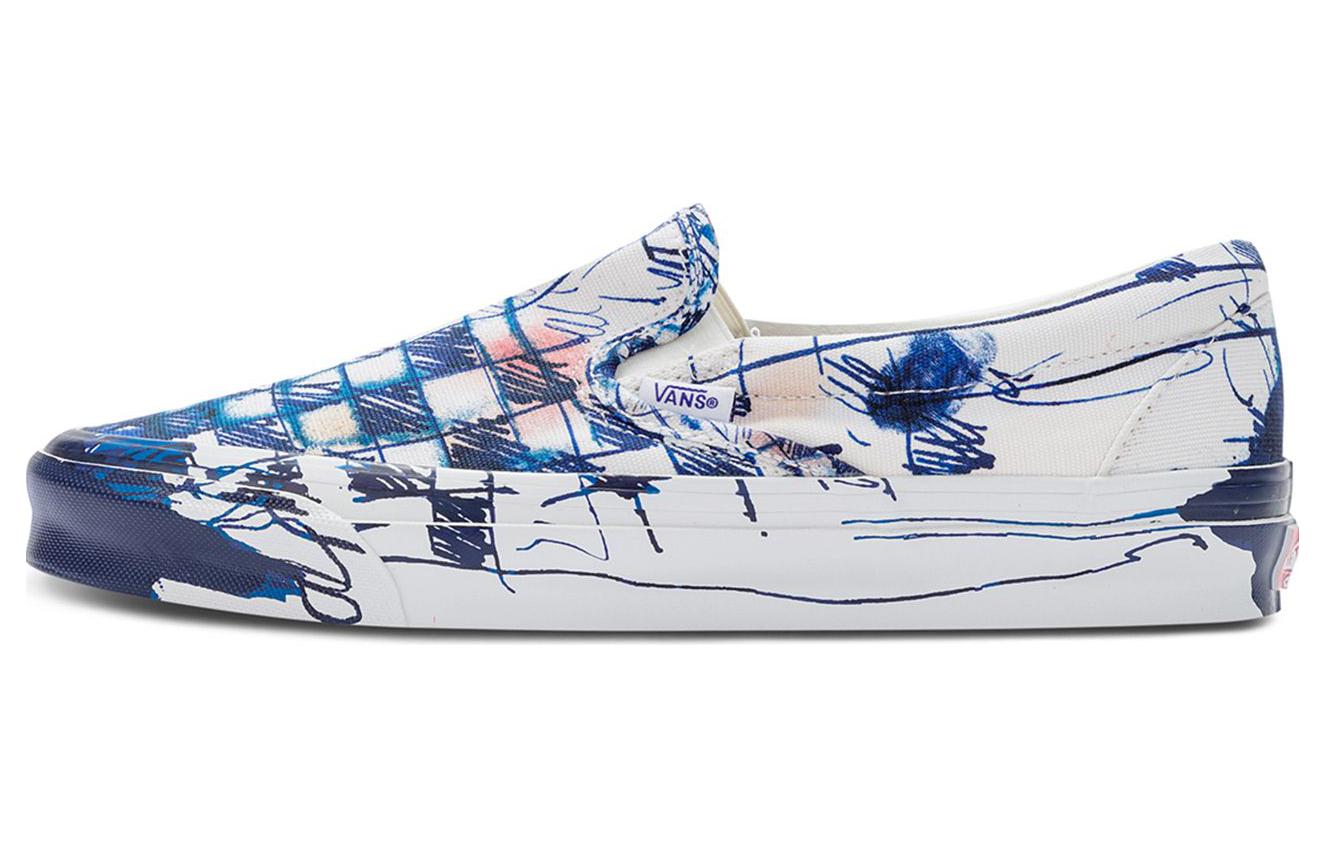Слипоны Connor Tingley x Слипоны Og Classic Vans Lx  Шахматка - Бело-Синий  VN0A45JK61P 41