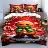 Sweetly festive gingerbread Bedding sets Duvet cover sets Duvet covers Pillowcases(1*Duvet Cover 2*Pillowcases without duvet insert)