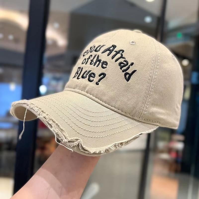 Korean Embroidery Letters Hip Hop Duckbill Hat Men Women Snapback Cotton Baseball Cap Outdoor Sports Dad Trucker Sun Hats