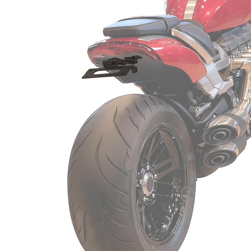 For Triumph Rocket 3 R / GT -2025 Rocket 3 Storm R/GT Motorcycle Rear Tail Tidy Fender Eliminator Kit License Plate Holder