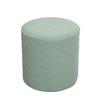 Durable Solid Color Jacquard Ottoman Cover Round Elastic Square Stool Cover Soft Footrest Slipcover Living Room