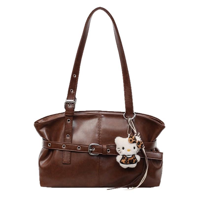 Maillard Retro Women's Underarm Bag - Autumn/Winter 2025 Trendy Niche Tote, Simple Commuter Style.