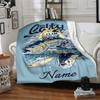 Custom Name Adventure Colty Clam Blanket for Couch & Bed, Plush Cozy Fuzzy Blanket Super Soft & Warm Blankets for Fall and Winter. 0908199
