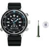 Reloj de Pulsera de Silicona con Movimiento Solar para Hombre Esfera Negra SNJ035P1