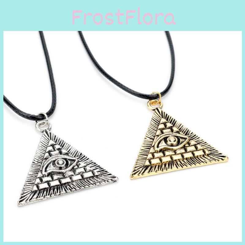 Viking Inspired Pendant Necklace With Electroplated Finish And Leather Cord For Men Women