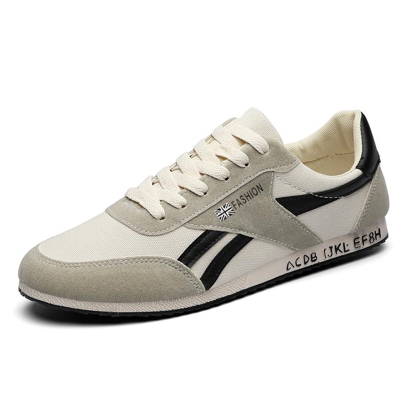 

Кеды из парусины с низким верхом на четыре сезона Весна и Осень 2025 Новая молодежная уличная мужская обувь Тренд Повседневные кеды на платформе Тренд 44