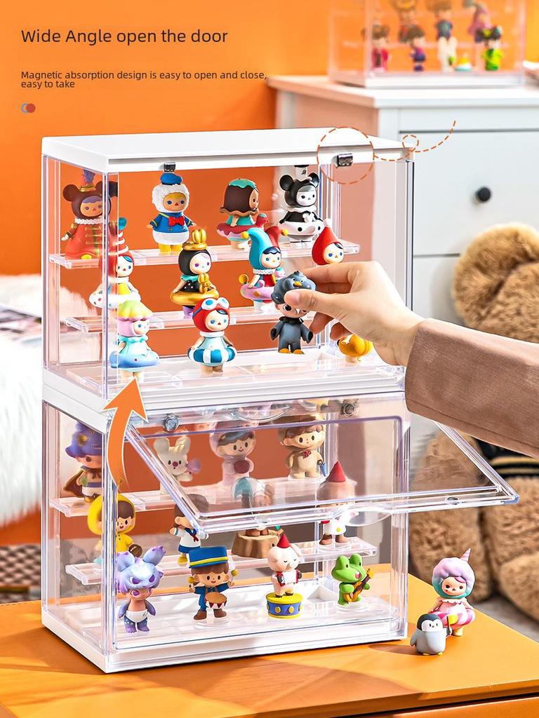 Xingyou Klarer Acryl-Aufsteller: Staubdichte & Wasserdichte Aufbewahrung für Blindboxen.