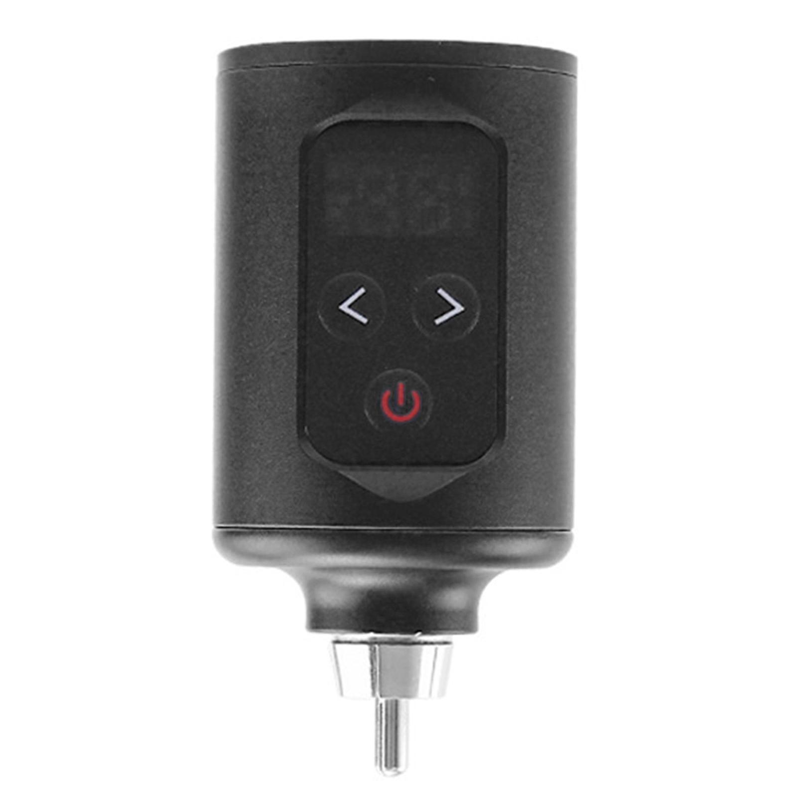 

Беспроводной блок питания для татуировки RCA-интерфейсы ЖК-дисплей ручка для татуировки аккумулятор 5-12 В регулируемый 1400 мАч ручка для татуировки чёрный