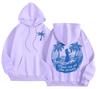 Plus Size Women's Retro Hip Hop Hoodie - Street Style Letter Print, Loose Fit, Autumn/Winter Fashion
