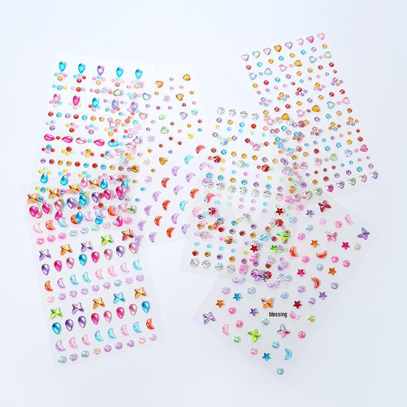 Custom Diamond Princess Gem Stickers for Kids