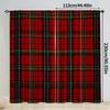 Modern Checkered Printed Curtains Pole Bag Bedroom Living Room Decoration Home Christmas Curtain Polyester Perfect For Sitting