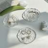 Crystal Round Glass Tea Coaster, Cup Holder, Insulation Pad, Jewelry Ornament Plate, Home Storage Decoration, Simple