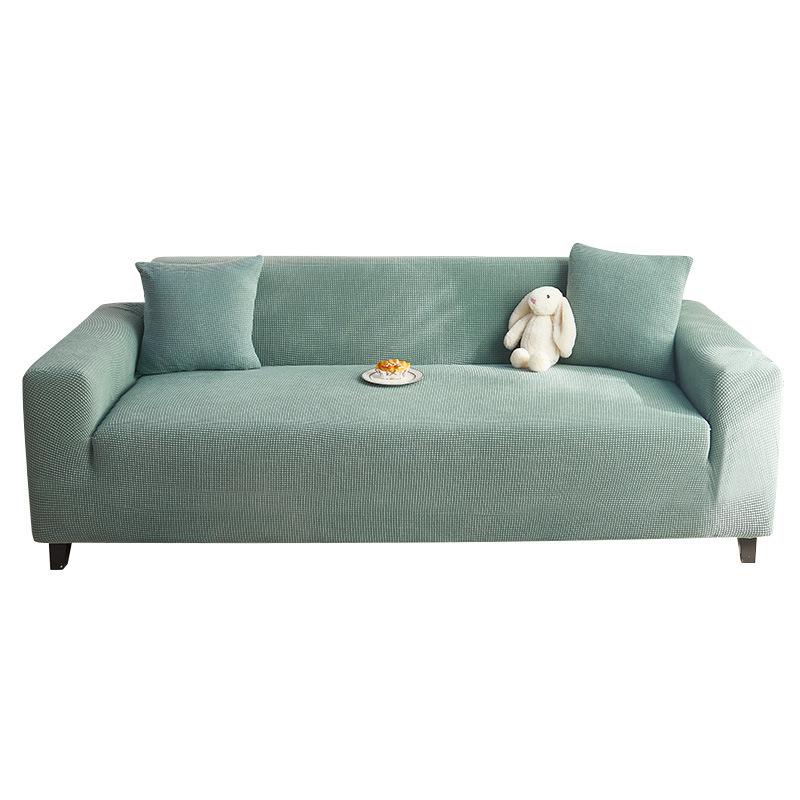 New Corn Velvet All Inclusive Sofa Cover Modular Sofa Cover Scratch Resistant Anti-slip Fixed Four Season Universal Cover