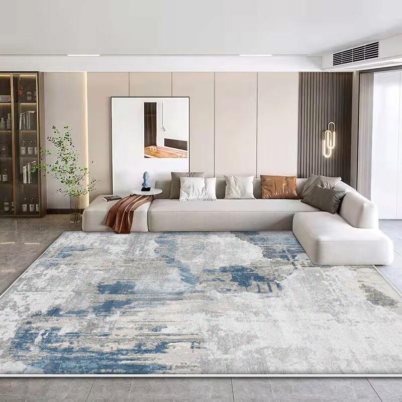 Modern Simple Rugs for Bedroom Large Area Living Room Decoration Soft Carpet Washable Lounge Floor Mat Anti-slip Cloakroom Rug
