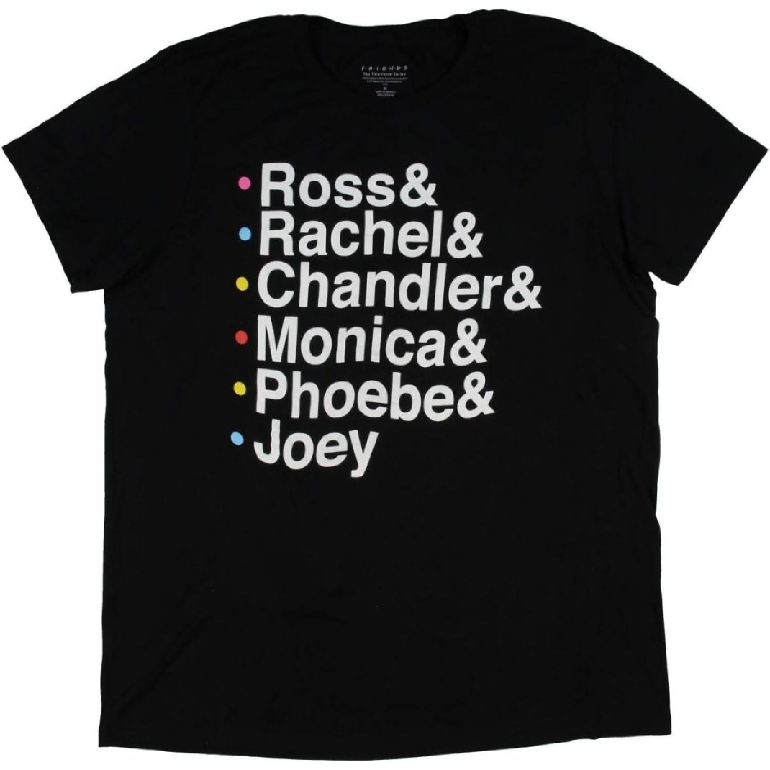 

Friends Sitcom Men s All The Friends Names Text Design Loose Fit T-Shirt (Small) XXXXXL різнокольоровий
