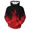 3D Gedruckter Bunter Flammen Hoodie Für Männer Farbverlauf Muster Sweatshirt Herbst Lässige Oberteile Übergroße Pullover Langarm Hoodies