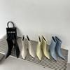 2025 Autumn and Winter New Simple Big-name Fan Short Tube Fashion Low-heeled Boots Fashionable Pointed Sleeve Short Boots