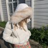 Autumn Winter Solid Leisure Women's  Fur Hooded Jacket Women Outerwear Fashion Leisure Slim Short Women Outerwear