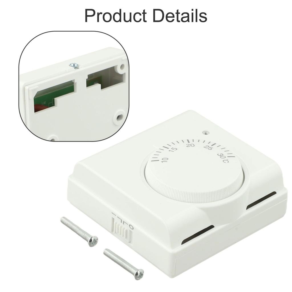 High Quality Practical Brand New Thermostat Temperature Switch White Room 2 Wire 220V AC Temperature Controller