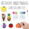 37-teiliges Magic 3D Schaumtextur Malset Kreatives 3D Zeichen Magic Puffy Paint Set Sicheres DIY Zeichen Textur Kunstbedarf Set