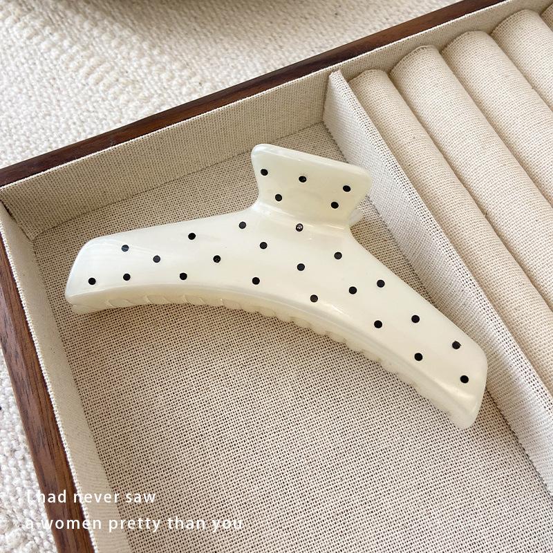 Preț 10 USD 3D franceză Dot negru alb păr gheare femei dulce acrilic geometric arc stea rechin clip păr clip accesorii elegante pentru păr agrafe