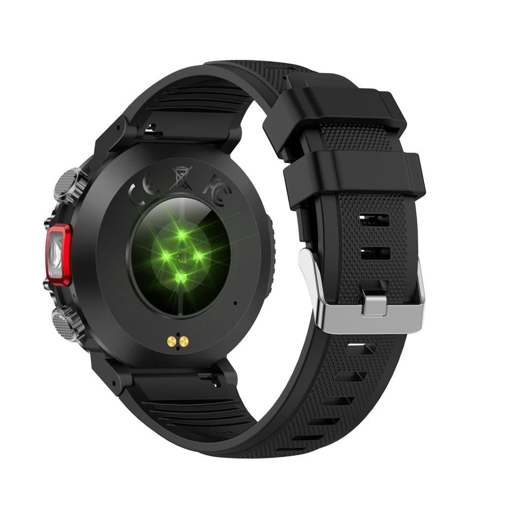 Reloj Inteligente Bluetooth Rainbuvvy HT32 Pantalla Táctil Completa IPS de 1.43 pulgadas 360x360 BLE5.0 Resistente al Agua IP68 Linterna Multicolor Reloj Inteligente Android