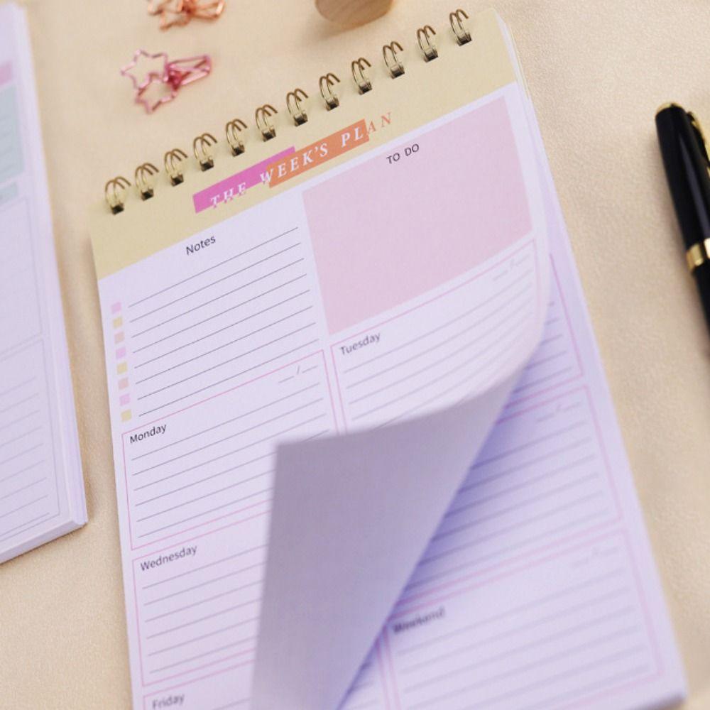 Daily Planner Reminder A5 Planner Notepad Time Organizer 2025 English Agenda Book  School
