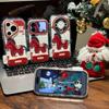 New Year's Embroidery Pony Bracket Is Suitable for Apple 17/16promax Mobile Phone Case IP15 Puff Feather Yarn 14/13 Set