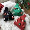 Printed Christmas Knitted Bag Christmas Hat Tote Bag Simple Festival Gift Bag  Shopping Bags