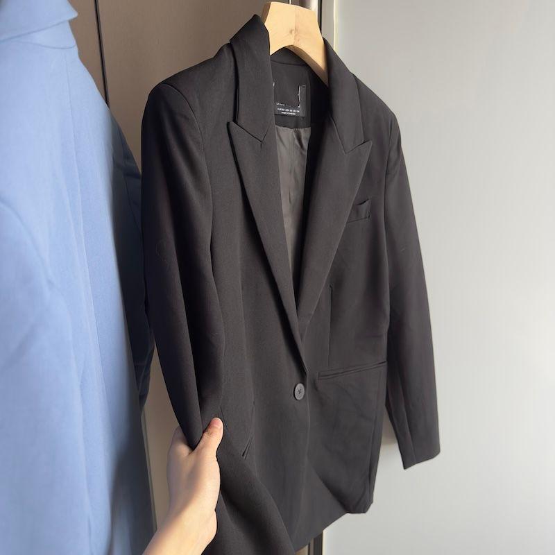 

Moweijia Export Spanish Order 25 Spring Ladies Commute Casual Fashion Suit Suit Outerwear Women Black L