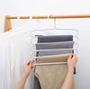 Multi-Function Pants Hanger Organizer, Space Saving Closet Rack, Holds Multiple Pairs, Durable PP Material